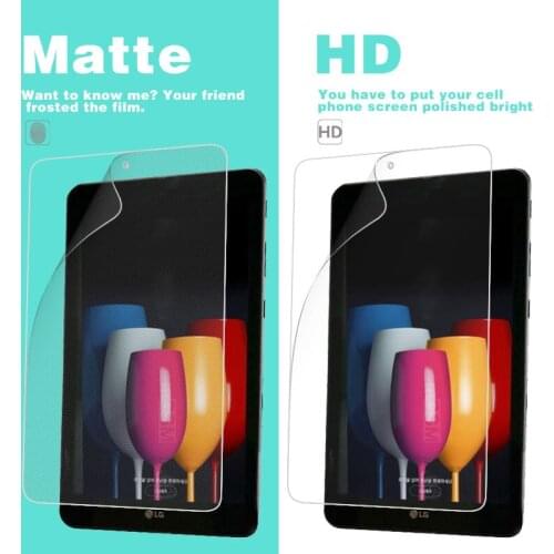 Anti-Fingerprint Matte Film For LG G Pad IV 8.0 FHD V553 8 in Front Clear HD Glossy Film LCD Screen Protector Cover Shell