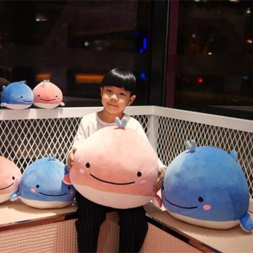 Cute Whale Plush baby Toy Soft Cartoon Marine Animal sea Fish Doll Lovely Whale Toy For kids friends Birthday Gift Home Decor