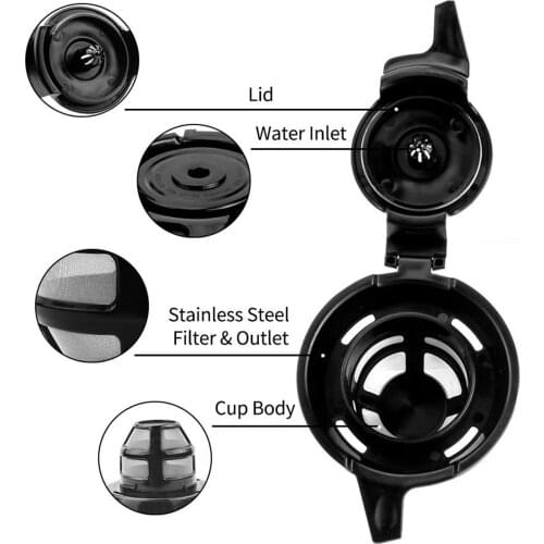 Washable Steel Coffee Filter Capsule Tea Coffee Maker BPA Free Mesh Filter