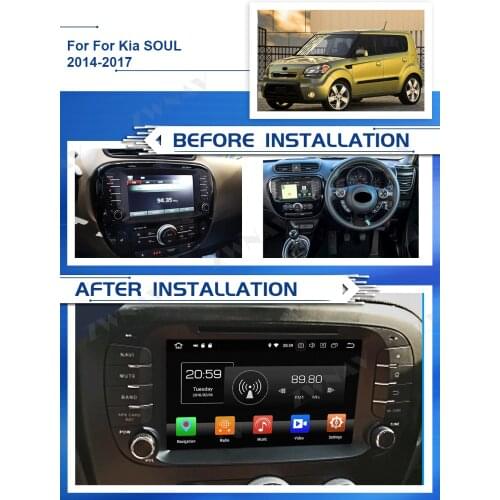 Carplay 2 Din Android Multimedia For KIA Soul 2014 2015 2016 2017 Car Radio Receiver Car Stereo Video Player GPS Navi Head Unit