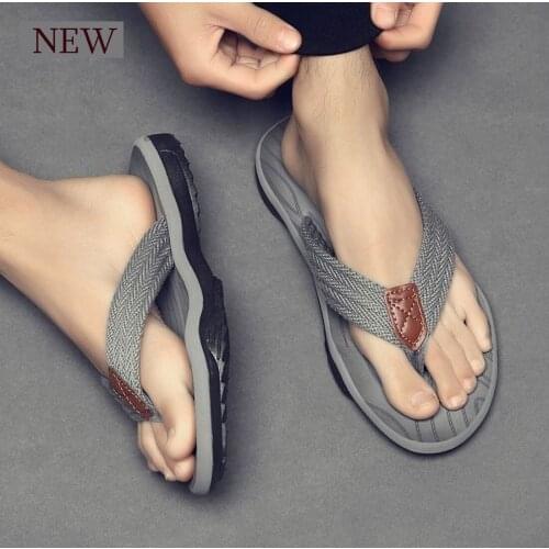 Summer Beach Men Flip Flops Slippers Skid-proof Good Quality Shoes Soft Comfortable Big Size Mens Shoes Dropshipping