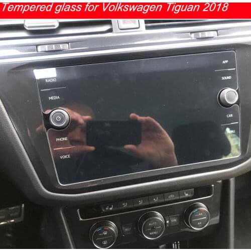 Myslc Tempered Glass Screen Film Protector For VW Tiguan Atlas For Volkswagen Tiguan (2018) 8 Inch Car GPS Navigation