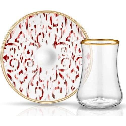 Koleksiyon Dervish Nomad Claret Red Tea Set of 6
