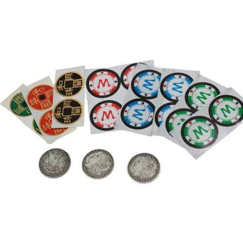 STC 2.0 Coin Set Triple Chips Coin Set Close up Magic Tricks gimmicks Props Coin Appear Vanish Double Face Super Triple Coin
