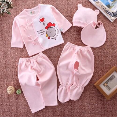 Bekamille Infant Newborn baby sets (5pcs/set) soft clothing cotton fashion boys girls suits