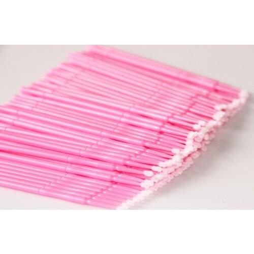 2021 100pcs/lot Durable Micro Disposable Eyelash Extension Individual Applicators Mascara Brush For Women Wholesale