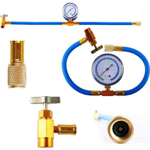 R134A R22 Refrigerator Charging Hose Household Automobile Air Conditioning Pipe Auto Refrigerant Addition Tube 1/4SAE 2021 New