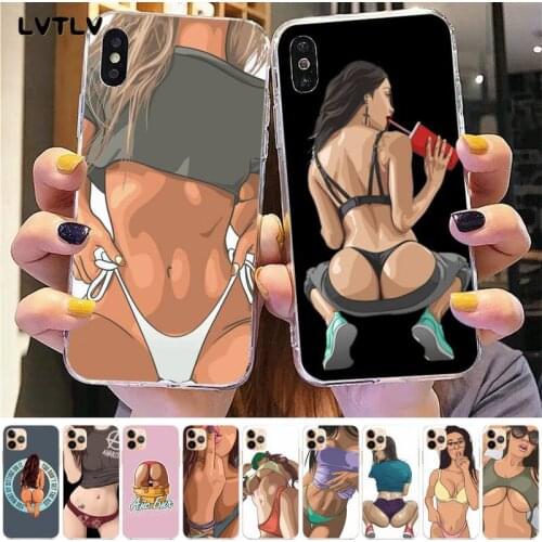 LVTLV Sexy Hot Girl Summer Twerk It Swag On TPU Rubber Phone Cover for iPhone 8 7 6 6S Plus X 5S SE 2020 XR 12 11 pro XS MAX