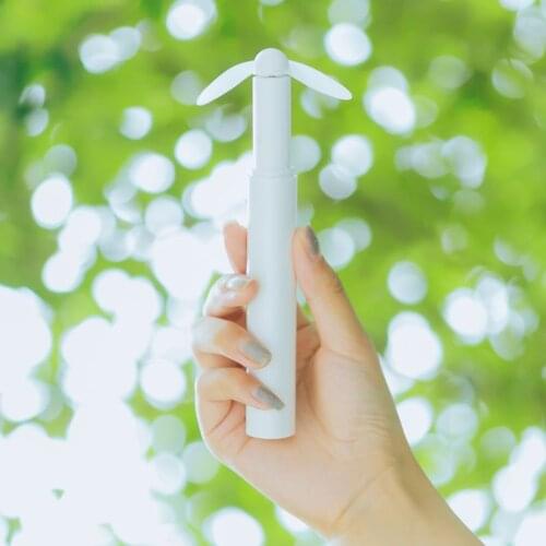 Hand-held Pocket Pen Shape Mini Fan Portable Travel Wind Blower Air Cooler Battery