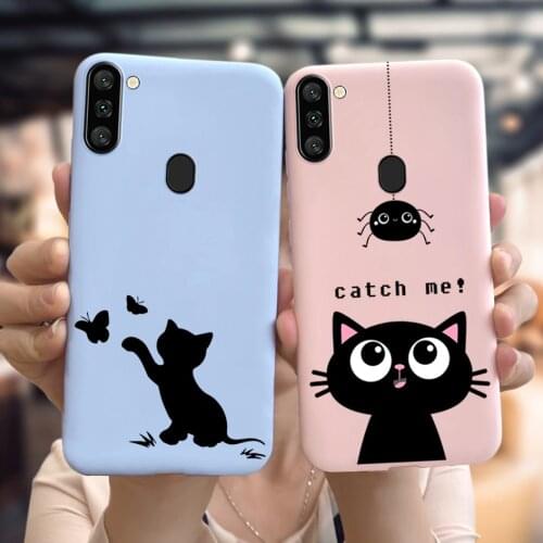 Cartoon Silicone Case For Samsung Galaxy A10 A01 A11 A10s Phone Cover Coque Soft TPU Fundas For Samsung A 01 10 10s 11 2020 Case