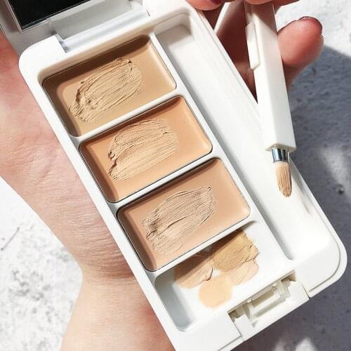 3 Color Concealer Foundation Cream Cover Tattoo Acne ScarsConcealer Moisturizing Full Camouflaged Natural Brighten Makeup