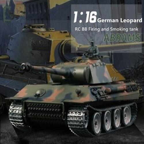 3819 update verison remote control rc tank 1/16 2.4G metal or plastic Battle Tank with BB Bullet Shoot simulation sound tank toy