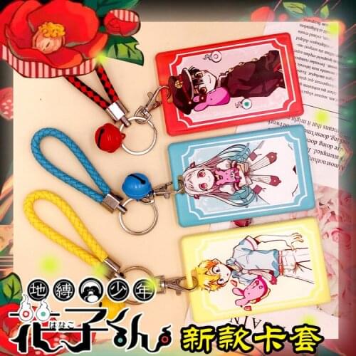 Toilet-Bound Hanako-kun Card Cover Keychain Nene Yashiro Kou Minamoto Cosplay Acrylic Bags Pendant Cartoon Keyring Card Holders