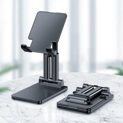 Mobile Phone Tablet Desktop Holder Stand For iPhone X XS 11 12 Huawei Xiaomi Mi Metal Plastic Holder Foldable Telescopic Stand