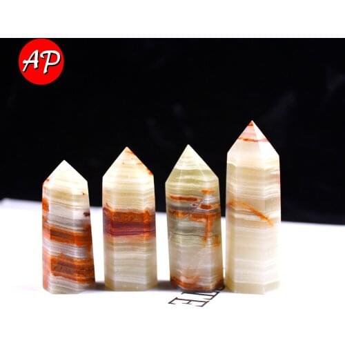 1pc Natural Afghan Jade Crystal Point Quartz Wand Healing Stone Crafts Mineral Collect Specimens for Home Decoration Ornaments