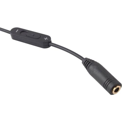 3.5mm Male to 2 Female Stereo Audio Y Splitter Adapter Cable w/ Volume Control BC #53869