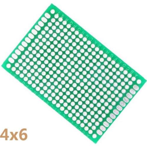 5pcs/lot 4x6cm Double Side Copper Prototype PCB Universal Printed Circuit Board Learning Board Protoboard For Arudino