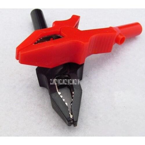 50pcs/lot Electronic Experiment Test 81.5MM Alligator Clip Screw Wiring Test Clip for Plug Test Probes Cable Insulate Clamp 17MM