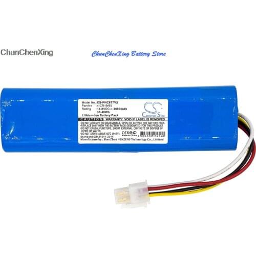 Cameron Sino 2600mAh Battery for Philips SmartPro Compact Home Household Cleaner Robot FC8705, FC8710, FC8772, FC8776, FC8700