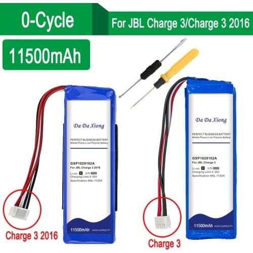 GSP1029102A Battery 10000mAh for JBL Charge 3 2016 Version / Charge 3 Wireless Bluetooth Speaker Batteries + Free Tool