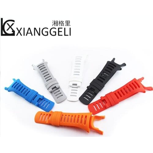 Watch Accessories Mens Watch Band Rubber Strap for SUUNTO 24mm AMBIT1 2S 2R 3R 3S 3peak Outdoor Sport Strap