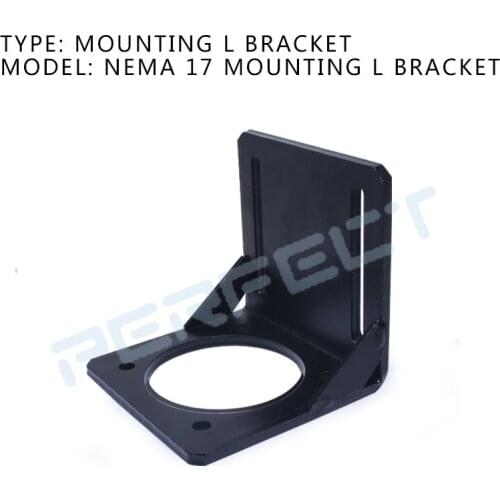 NEMA 17 Steppr Motor Accessories Bracket Support Mounting L Type Bracket Mount 42 Stepping Stepper Motor Nema17 Motor Holder