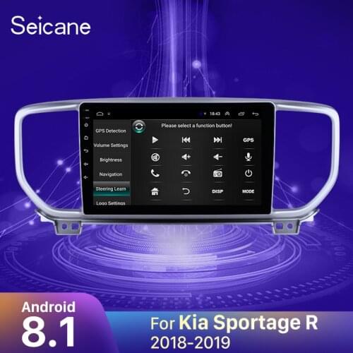 Seicane Android 8.1 2din 2.5D screen Car Autoradio GPS For Kia Sportage R 2018-2019 support DVR OBD2 Mirror Link Rearview Camera