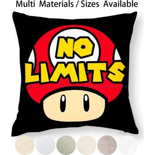No Limits Color Pillow Case Throw Pillow Cover Cotton Linen Flax King Boo Super Kart Shy Guy Larry Roy Link Ludwig Iggy
