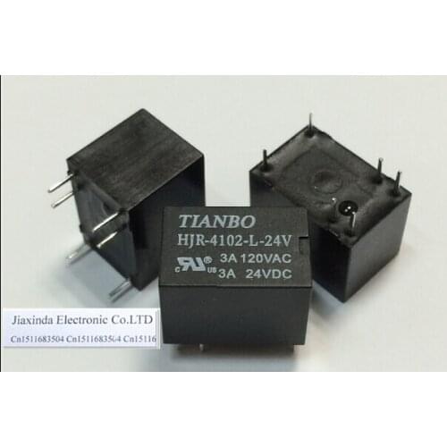 HOT NEW HJR-4102-L-24V HJR-4102-L-24VDC HJR-4102 24V 24VDC DC24V 3A TIANBO DIP6