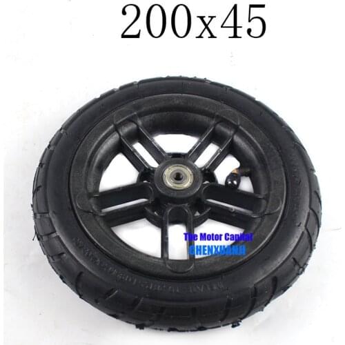 Hot Sale Good Reputation 200x45Wheel and Hub Fit for M8 M10 Pneumatic Wheel 8" Scooter Wheelchair Air Wheel E-twow S2 Scooter