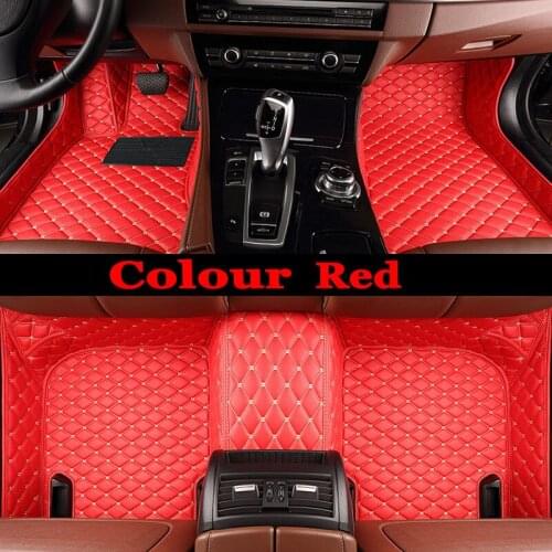 Custom LHD/RHD Leather Car Floor Mats For BMW 8 Series G16 2018-NOW Special Made Case Full Cover Carpet Rugs Liners