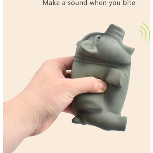 Latex Molar Toys For Pet Dogs Chew Squeaky Toy Pig Shaped Bite Resistance Plaything Pet Puppy Dogs Supplies