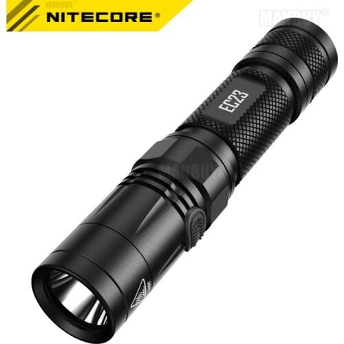 NITECORE EC23 8 Modes 1800 Lumens CREE XHP35 HD E2 LED Flashlight Waterproof Outdoor Camping Hiking Portable Torch Free Shipping