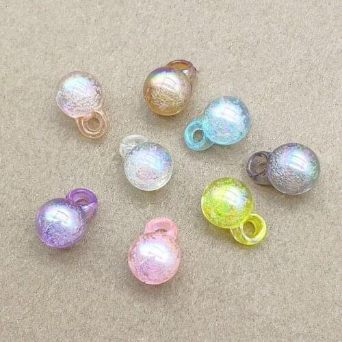 New Arrival! 18x12mm 200pcs Aurora Effect Bubbly Charm for Handmade Necklace Earring DIY Parts,Jewelry Findings & Components