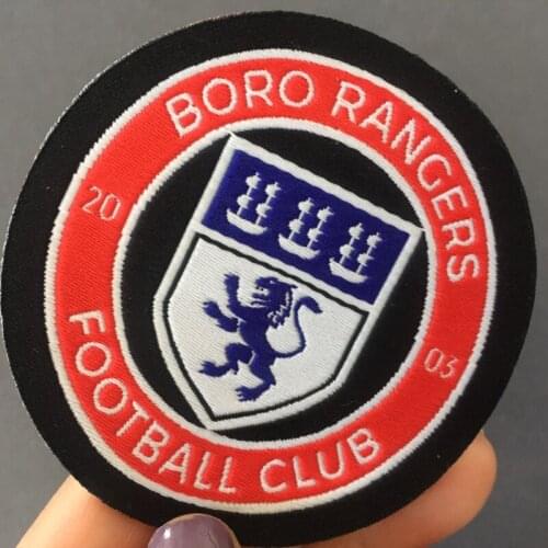 Custom 75D High Density 6.5cm Laser Cutting Woven Patch for Clothing