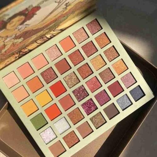 Professional 42 Color Eyeshadow Palette Colorful Shimmer Matte Eyeshadow Waterproof Not Smudge Colorful Eyeshadow