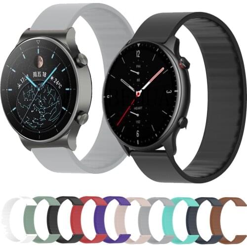 Elastic Loop Strap For Huawei Watch GT 2 pro Silicone WatchBand For Huami Amazfit GTR 2 gts 2 Bracelet Belt 20 22mm Wristband