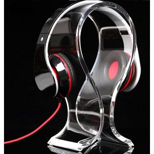 Vococal Headphone Stand Hanger Universal Acrylic Headset Earphone Bracket Headphone Holder Display for Earbuds Bracket Mount