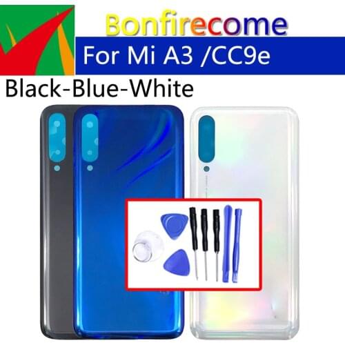 Battery Back Cover For Xiaomi Mi A3 CC9e Back Battery Door Rear Housing Cover Case Chassis Shell Replacement