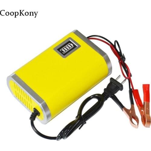 Eu US 12V Car Battery Charger Li Lead Acid Battery Charger 12V Motorcycle Charger 12V 6A Power