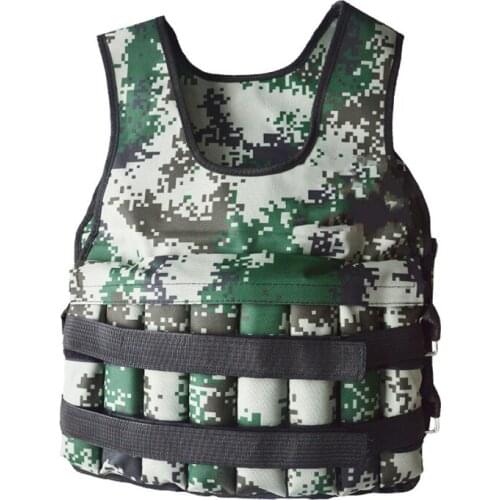 30KG Loading Weight Vest For Training Workout Fitness Gym Equipment Adjustable Waistcoat Jacket Sand Clothing