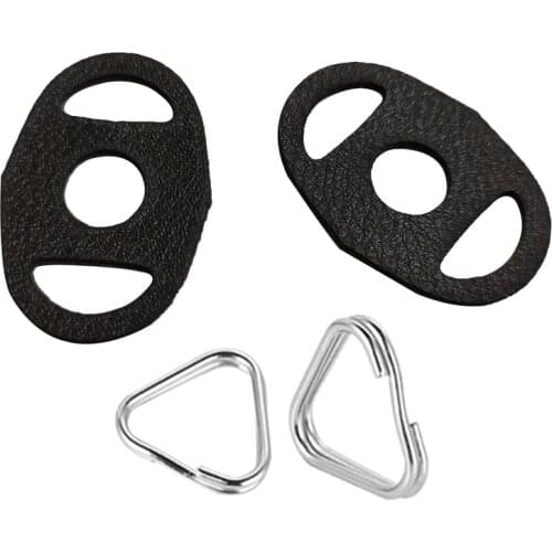 1pair Leather Protector Cover Camera Strap with Triangle Split Ring for Fujifilm Canon Nikon Sony Olympus Pentax DSLR Camera