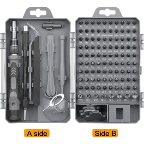 115 Pcs in 1 Screwdriver Set Screwdriver Bit Set Multi-function Precision Mobile Phone Repair Device Hand Tools Torx Hex