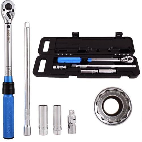 3/8 Multifunctional Torque Wrench,Hand Bike Spanner,Precise Ratchet Wrench,Hand Tool for Car Motorbike Use