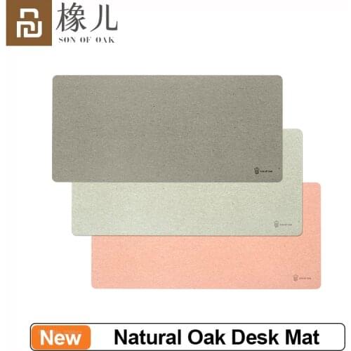 42*90cm Natural Oak Table Mat Desk Mouse Pad Skin-friendly Smooth Surface Non-slip Waterproof Anti-Dirty Cork Mouse Mat