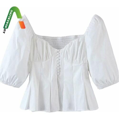 Adherebling White Blouses