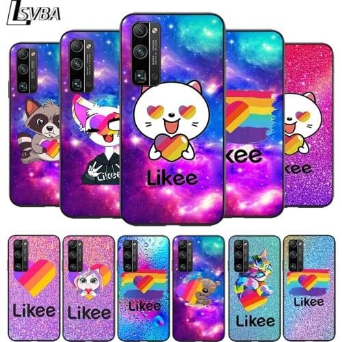 Cute Funny Likee for Huawei Honor V30 20 Pro 20 10i X10 9S 9A 9C 9X 8X 10 9 Lite 8A 7C 7A Pro Black Phone Case