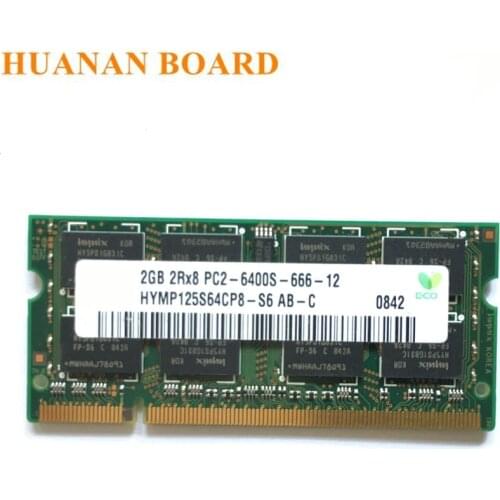 DDR2 2G 2GB 2Rx8 PC2-6400S Laptoop RAM DDR2 2G 2GB 800MHz PC2 6400S Notebook Laptop memory Hynix chipset