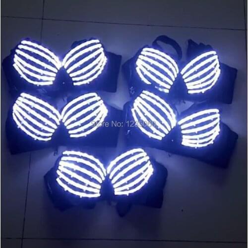 Nightclub Clubwea Ds Costumes Nightclub Bar Clubwear Led Bra Led Costume Light-up Bra
