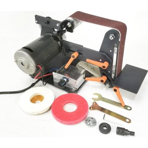 220V Electric Belt Sander Grinder Household Desktop Sharpening Machine Tool Sharpenner Metal Polishing Machine 7000RPM 730x50MM